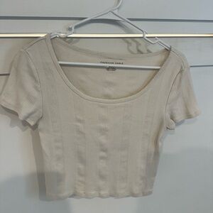 American eagle cream crop top